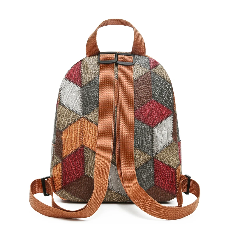 Style Women's Patchwork Backpa - đánh giá và giá Fashion Backpack Women