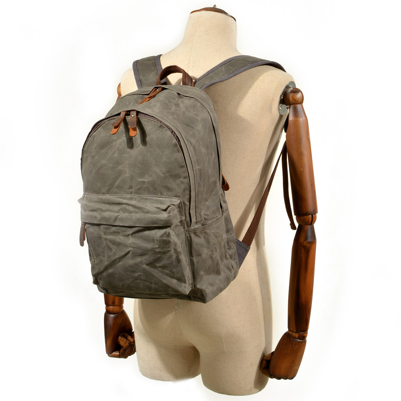 Vintage Waxed Canvas Backpack  - đánh giá và giá Canvas Backpack Casual